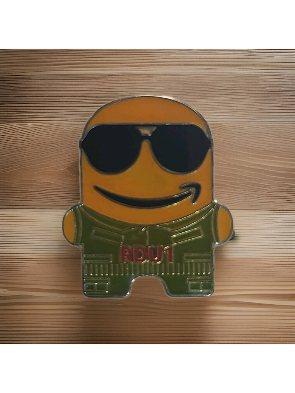 Vtg Pin Brooch Enameled RDU1 Tom Team pilot AMAZON PECCY R101
